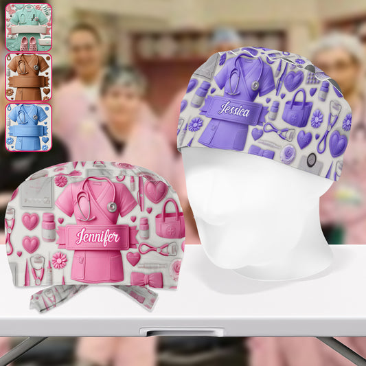 Nurse Life - Personalized Nurse Scrub Cap