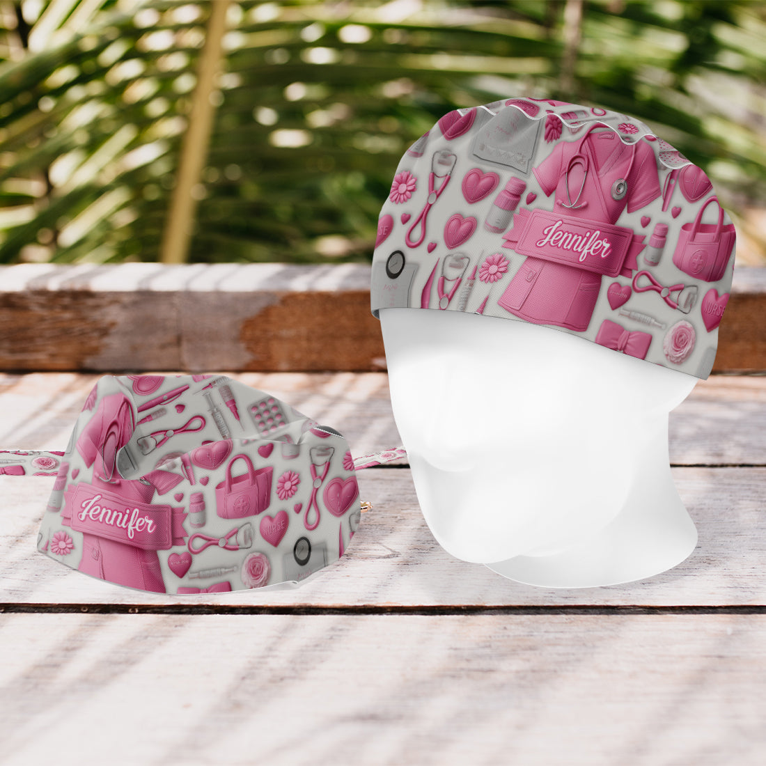 Nurse Life – Personalisierte OP-Haube für Pflegekräfte