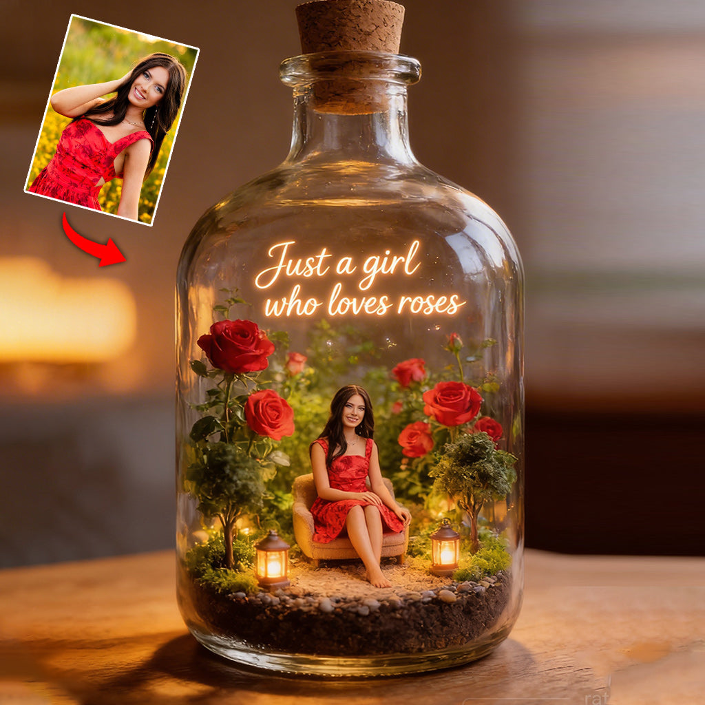 Custom Any Photo - Personalized Birth Month Flower Custom Shaped Acrylic Plaque