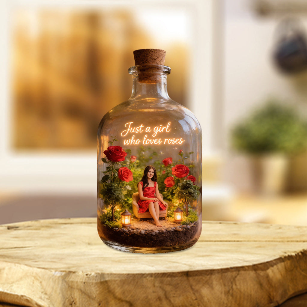 Custom Any Photo - Personalized Birth Month Flower Custom Shaped Acrylic Plaque