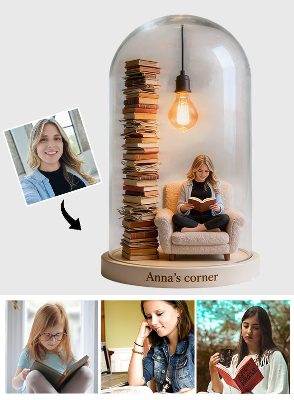 Love Reading - Personalized Book Acrylic LED Night Light