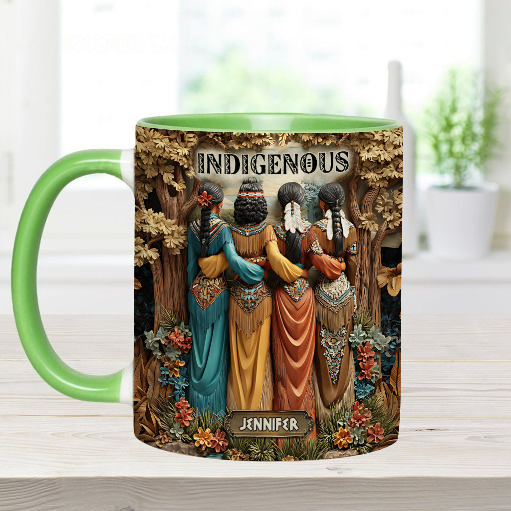 Indigene - Personalisierte Tasse mit amerikanischem Indianer-Akzent