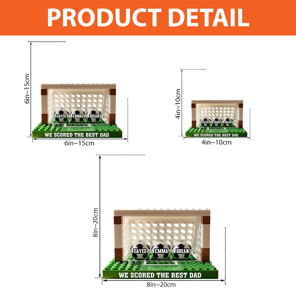 Fußball/Fußball-Papa – Personalisierte Acrylplakette in individueller Fußballform