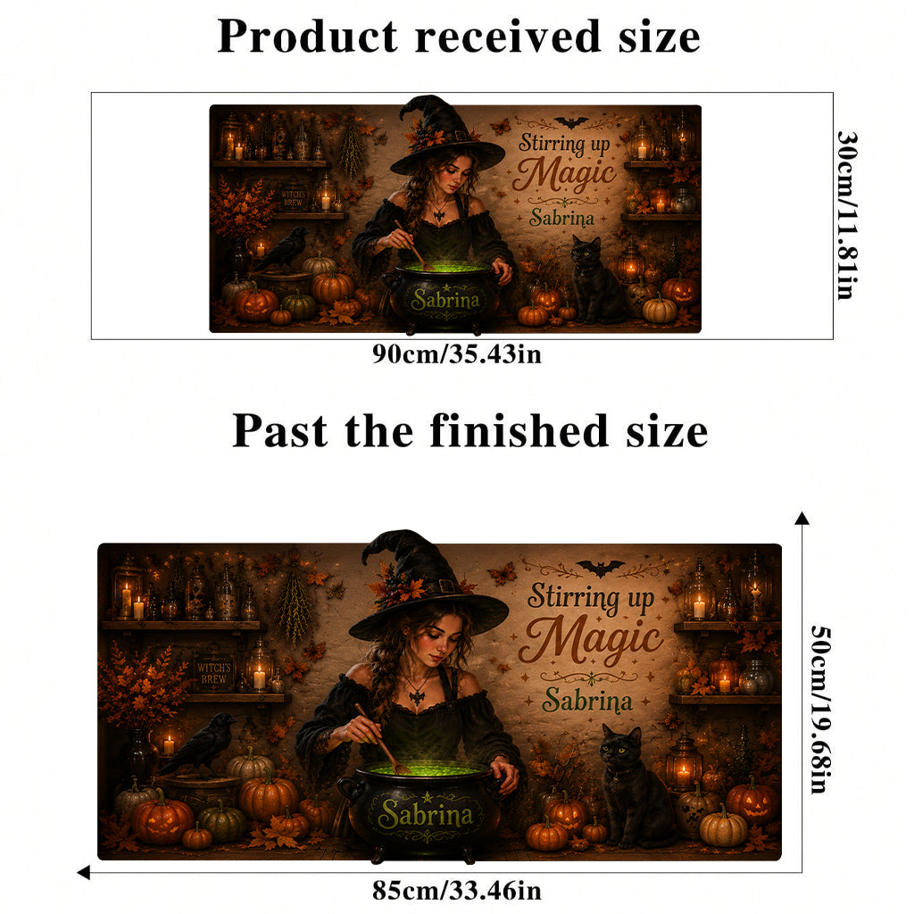 The Witch Kitchen - Personalized Witch Wall Decal