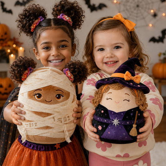 Halloween Costume Vibes - Personalized Kid Premium Faux Fur Pillow