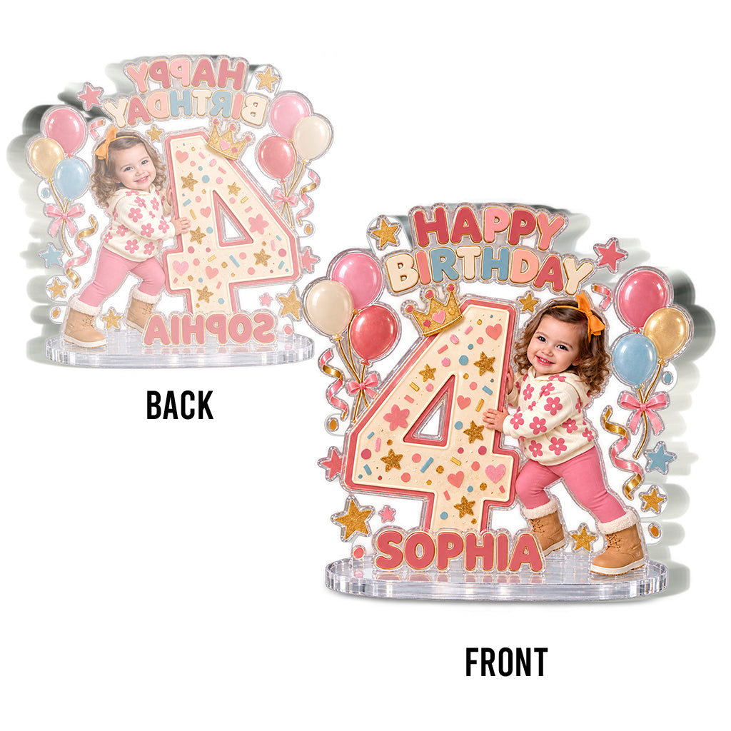 Custom Any Photo - Personalized Birthday Custom Shaped Acrylic Plaque