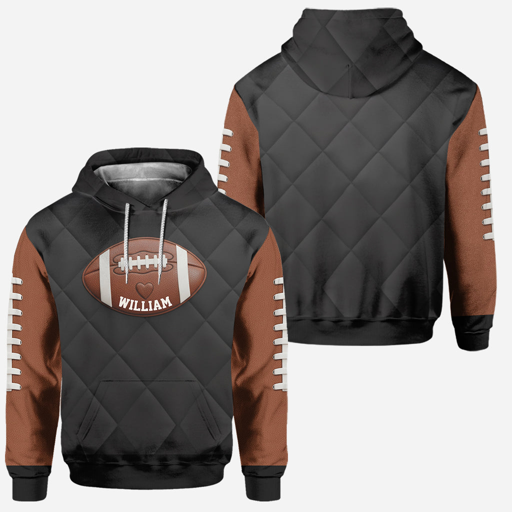 Für Fußball-Mama, Freundin, Ehefrau – Personalisierter Fußball-Hoodie und Leggings für den Spieltag