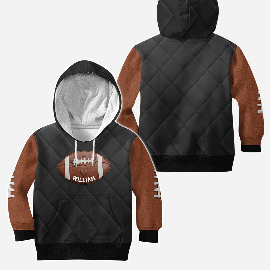 Für Fußball-Mama, Freundin, Ehefrau – Personalisierter Fußball-Hoodie und Leggings für den Spieltag