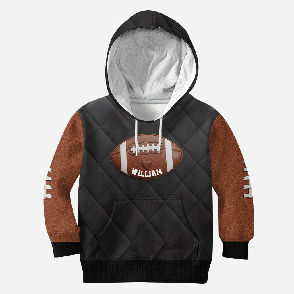 Für Fußball-Mama, Freundin, Ehefrau – Personalisierter Fußball-Hoodie und Leggings für den Spieltag