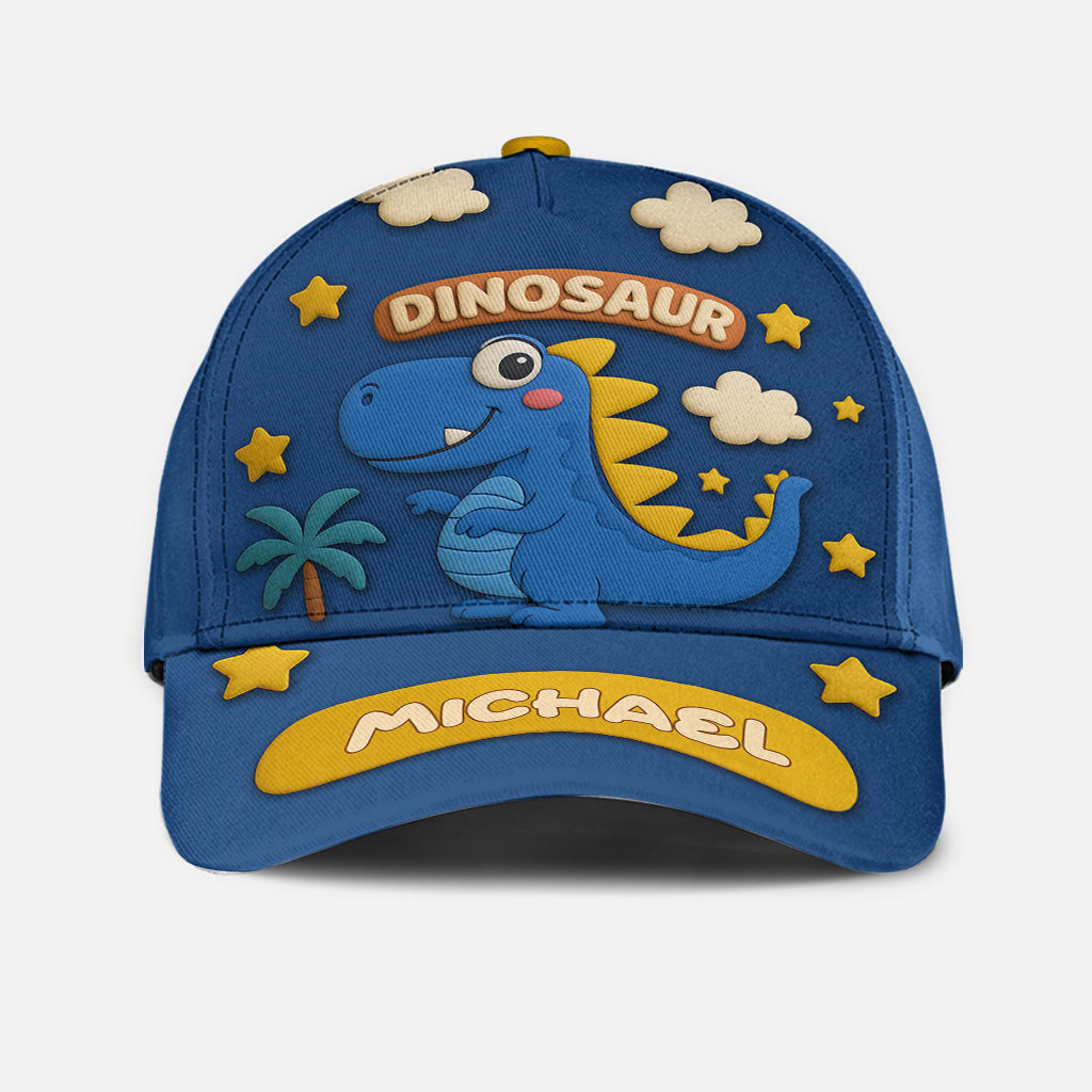 Niedlicher Dinosaurier – Personalisierte klassische Kinderkappe