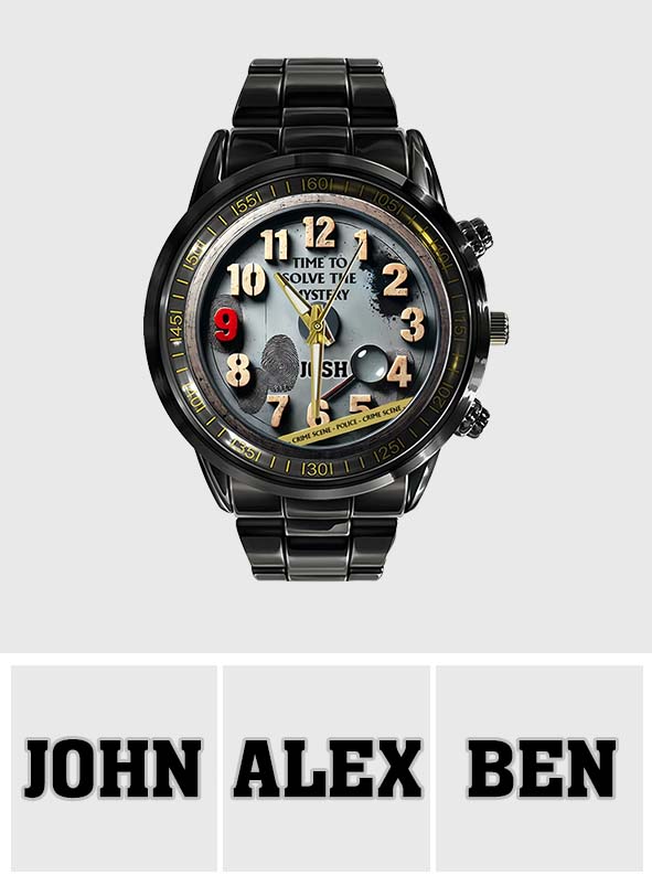 Time To Solve The Mystery - Personalized Hand Watch