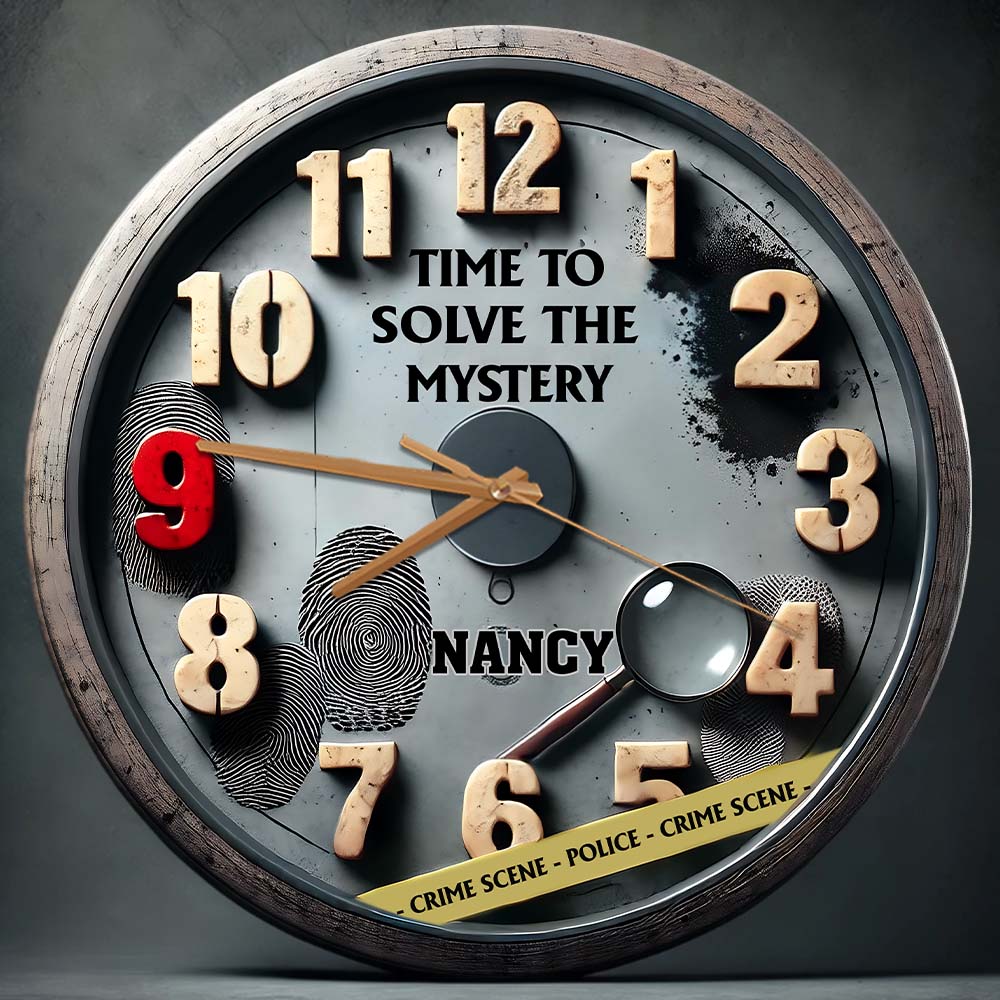 Time To Solve The Mystery - Personalized Wall Clock