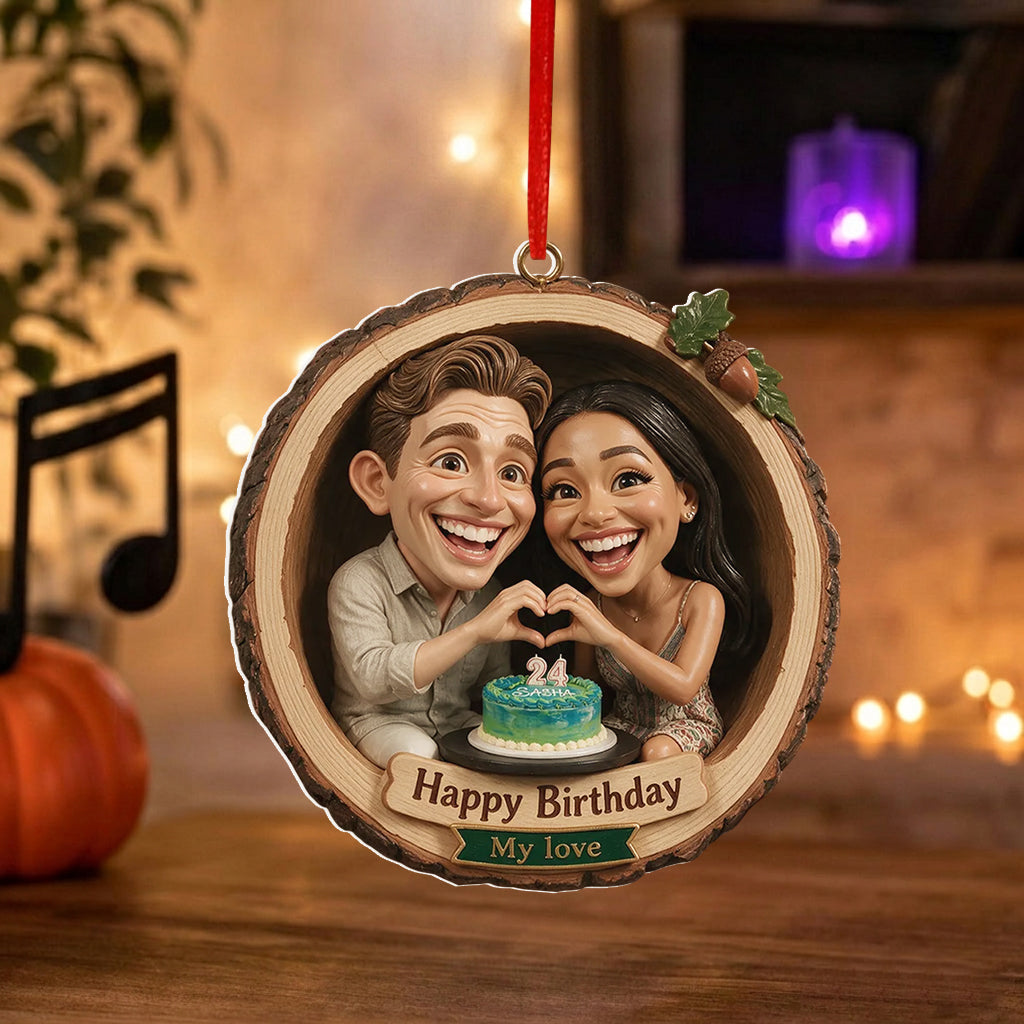 Couple Gift Idea, Christmas Decor - Personalized Couple Premium 3D Ornament
