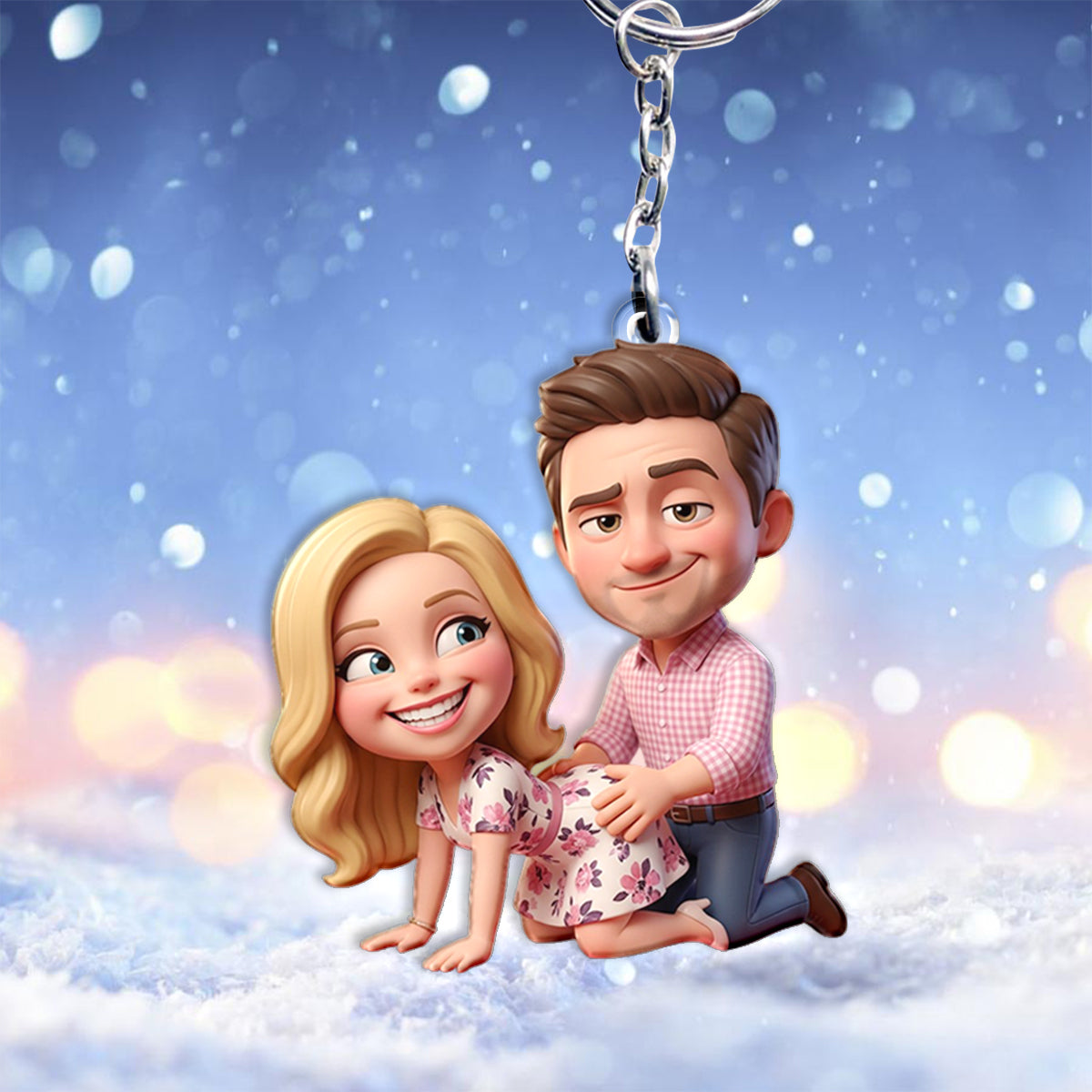 Niedlich & Verrucht – Personalisierter, pikanter Pärchen-Schlüsselanhänger