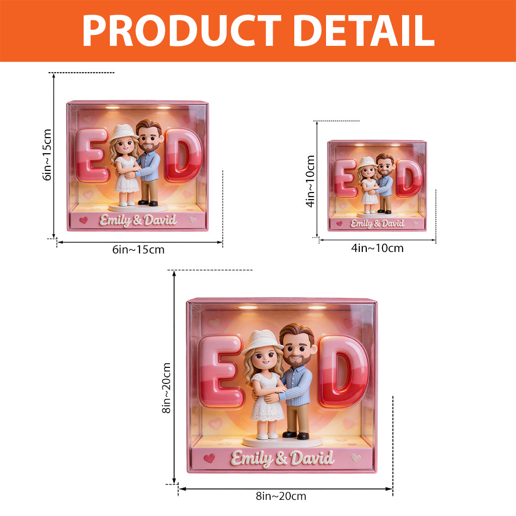 Couple Initial Alphabet Letter - Personalized Couple Custom Shaped Acrylic Plaque