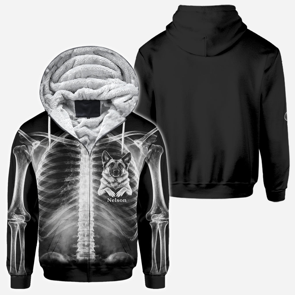 Das Röntgenbild in meinem Herzen - Personalisiertes Hundeshirt