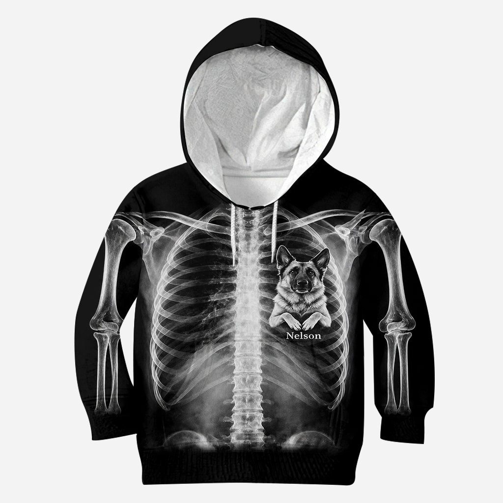 Das Röntgenbild in meinem Herzen - Personalisiertes Hundeshirt