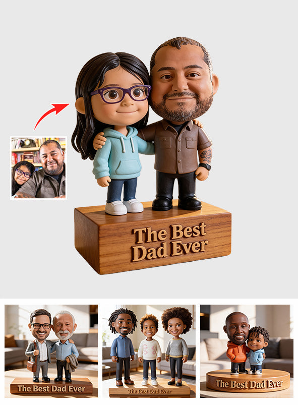 Father Gift, Funny Gift for Dad - Personalized Father Custom Shaped Acrylic Plaque