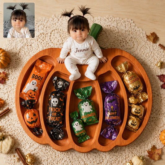 Little Pumpkin - Personalized Kid Wood Tray