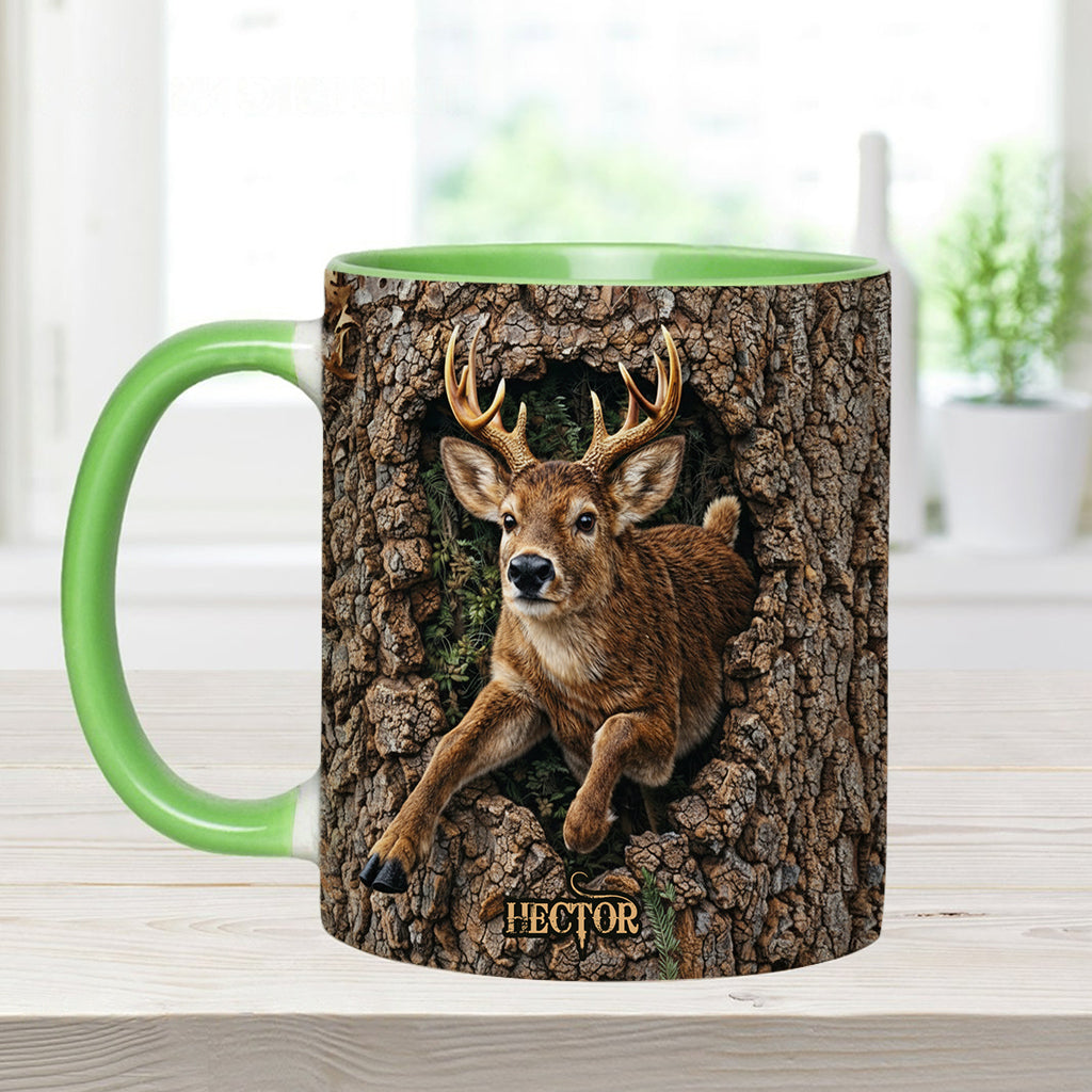 Deer Hunting, Hunter Gift - Personalized Hunting Accent Mug & Coaster