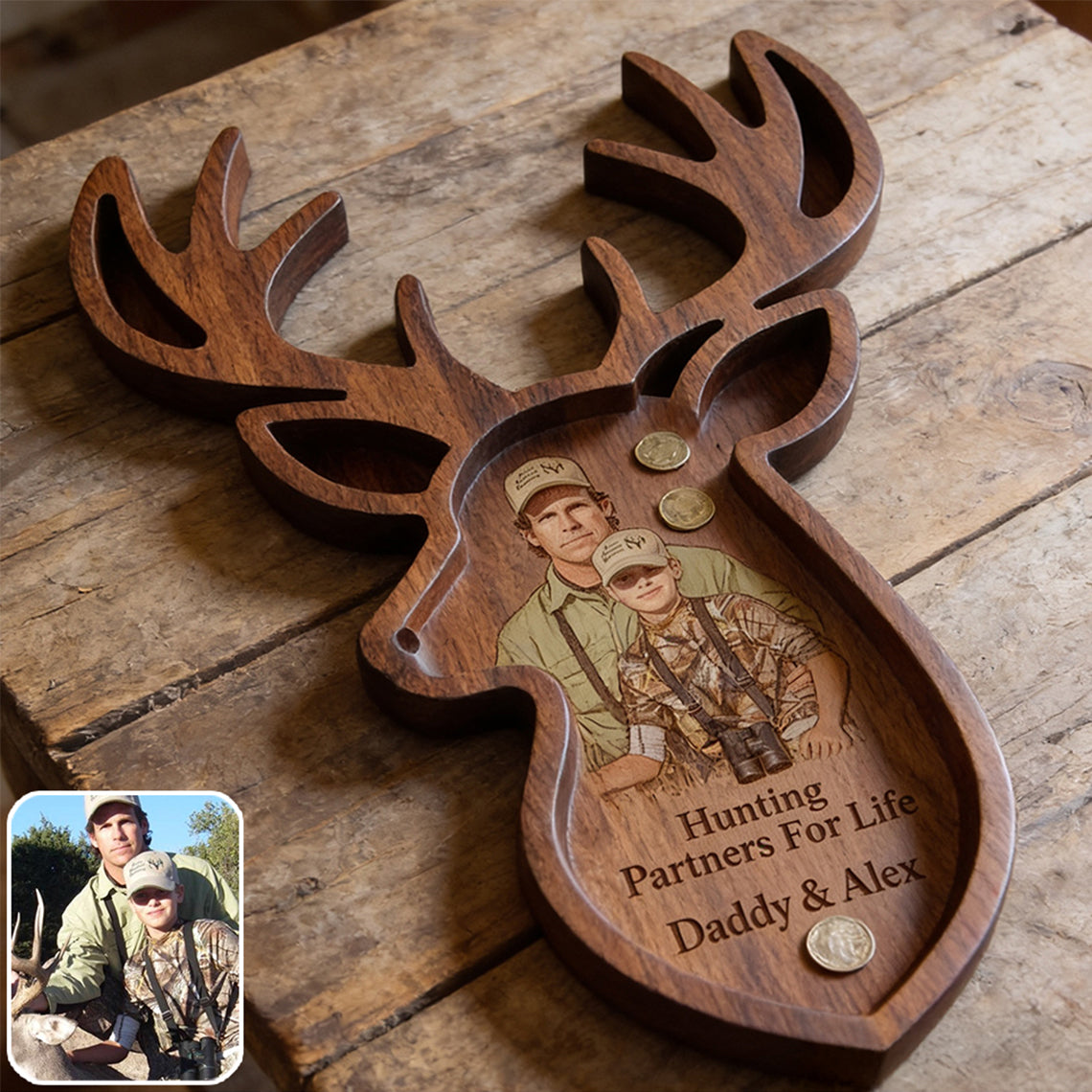 Jagd Vater - Personalisierbares Jagd Ablagefach