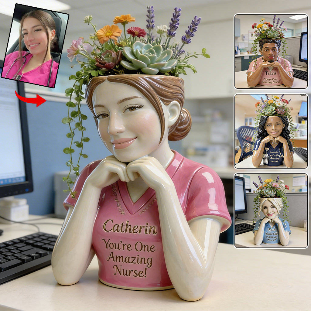 You're One Amazing Nurse - Personalized Nurse Acrylic Pot