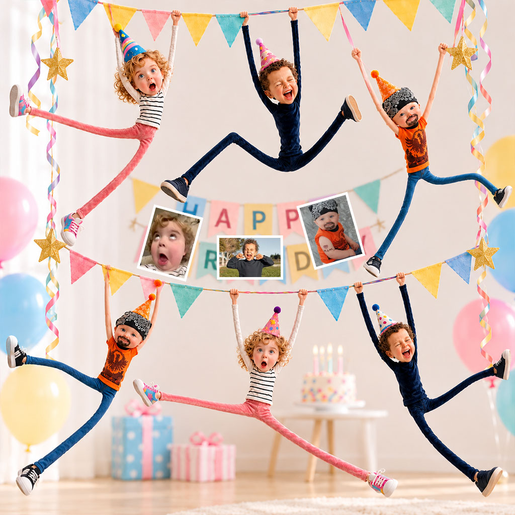 Birthday Gift Idea - Personalized Birthday Posable Plush Doll