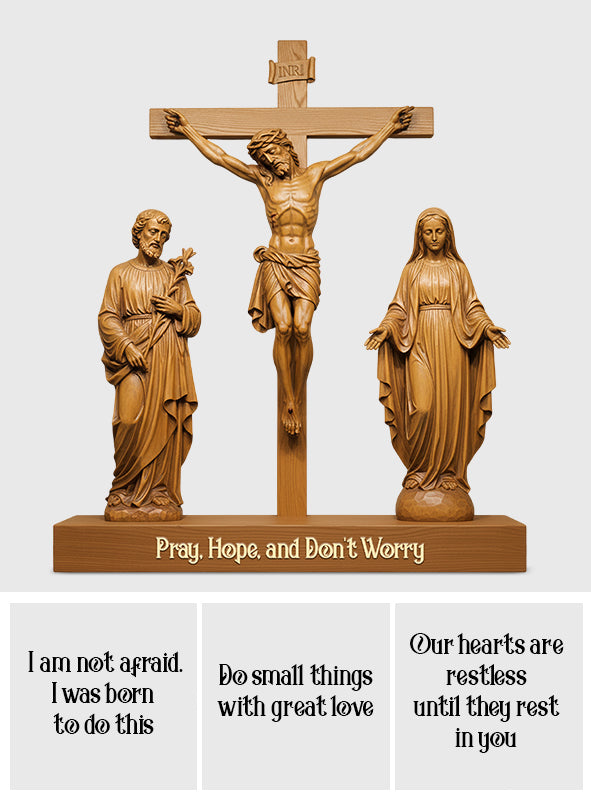 Katholisch – Personalisierte christliche Holzplakette in individueller Form