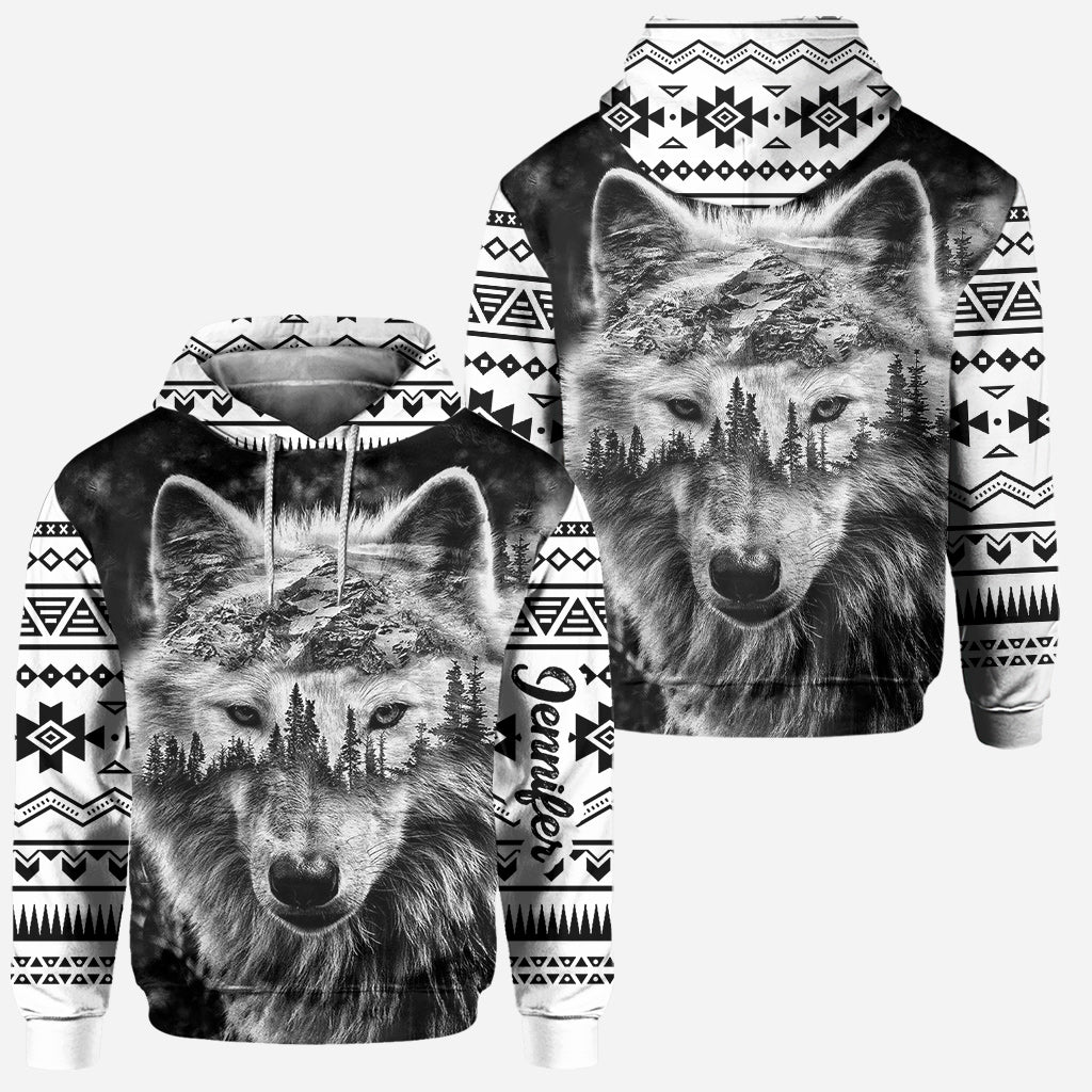 Starker Wolf – Personalisierter Wolf-Hoodie und Leggings
