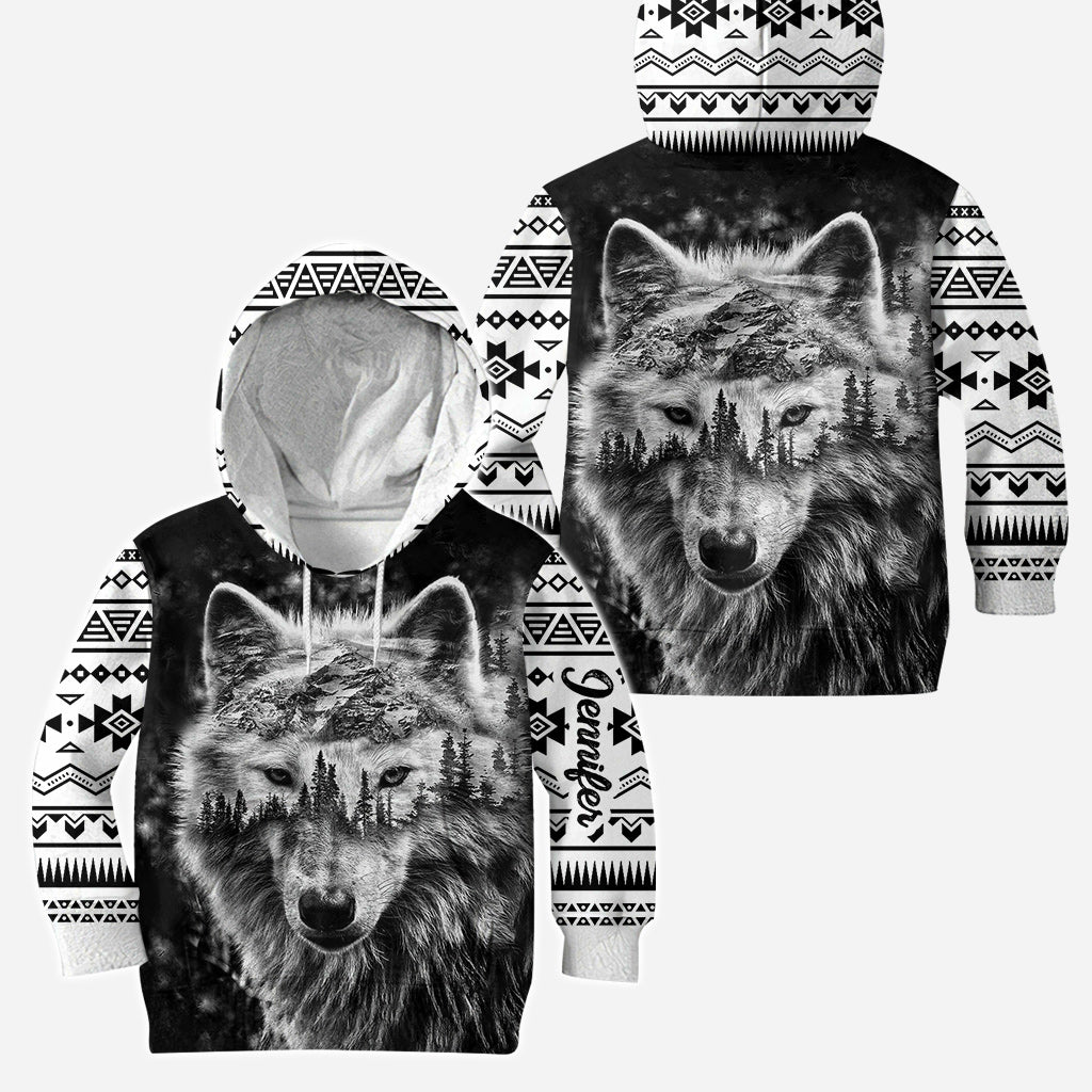 Starker Wolf – Personalisierter Wolf-Hoodie und Leggings
