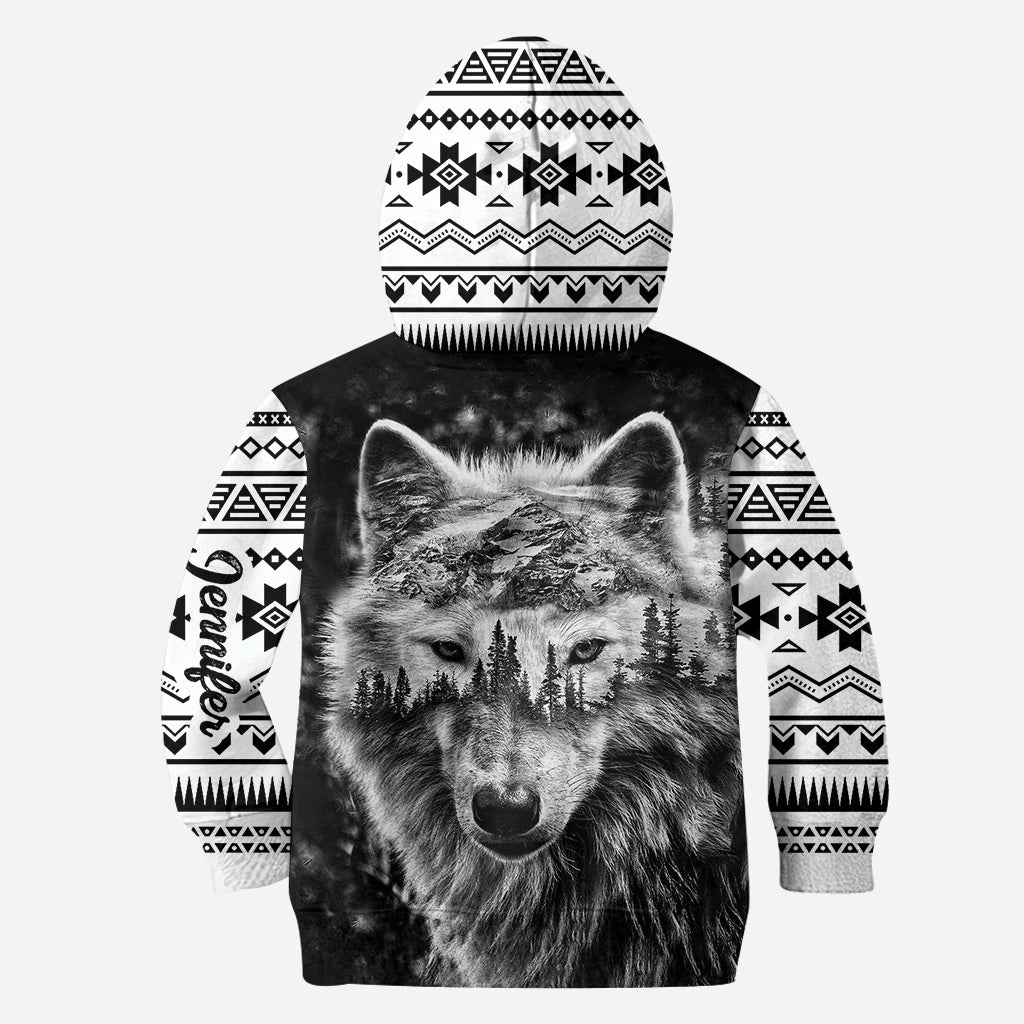 Starker Wolf – Personalisierter Wolf-Hoodie und Leggings