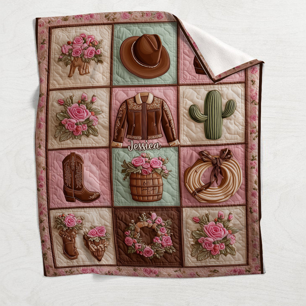 Das perfekte Geschenk für Cowgirls – personalisierte Cowgirl-Decke