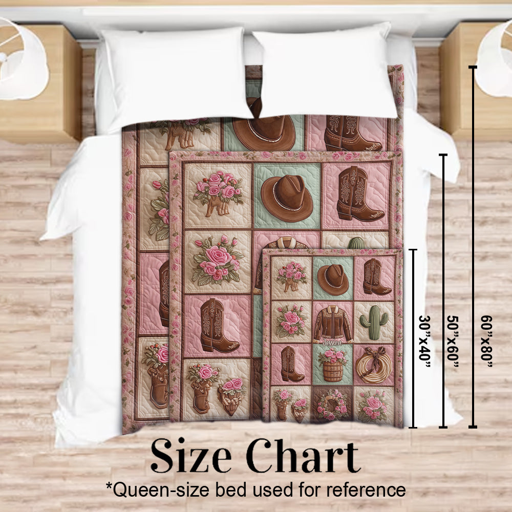 Das perfekte Geschenk für Cowgirls – personalisierte Cowgirl-Decke