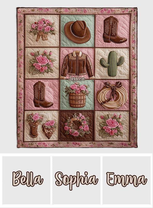 Das perfekte Geschenk für Cowgirls – personalisierte Cowgirl-Decke