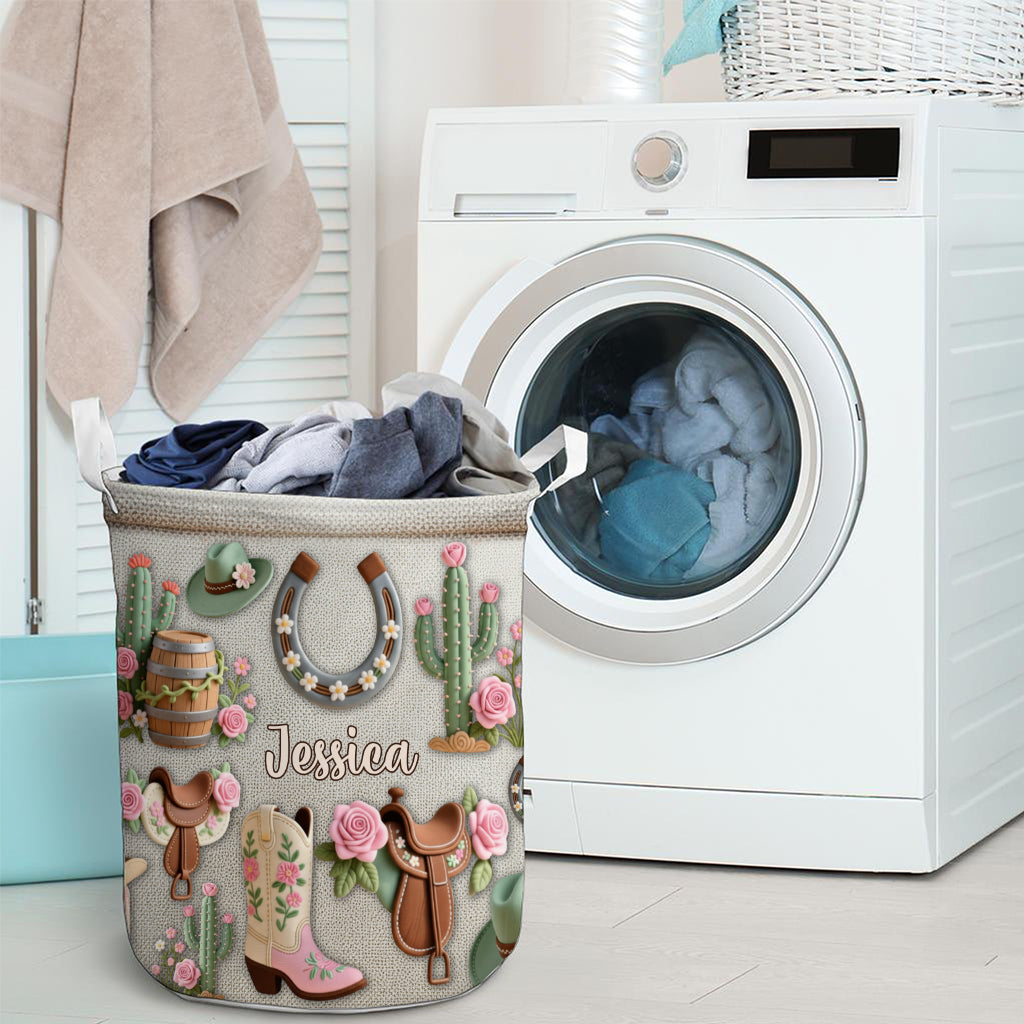 Perfekter Aufbewahrungskorb für Cowgirls – personalisierter Cowgirl-Aufbewahrungskorb