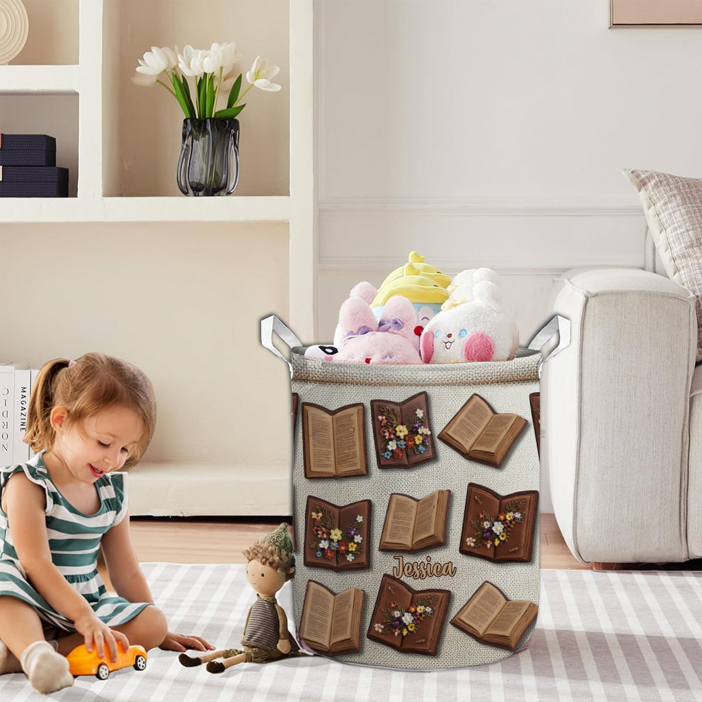 Aufbewahrungskorb für Bücherliebhaber – Personalisierter Bücheraufbewahrungskorb