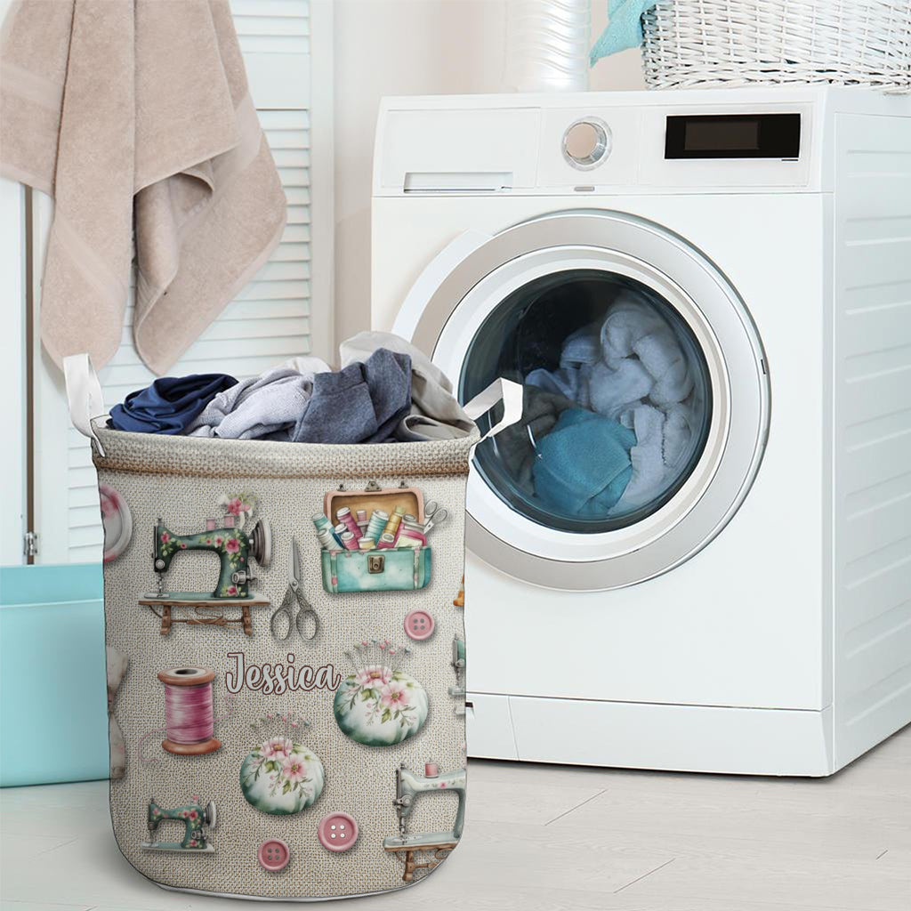 Aufbewahrungskorb für Nähbegeisterte – Personalisierter Nähkorb