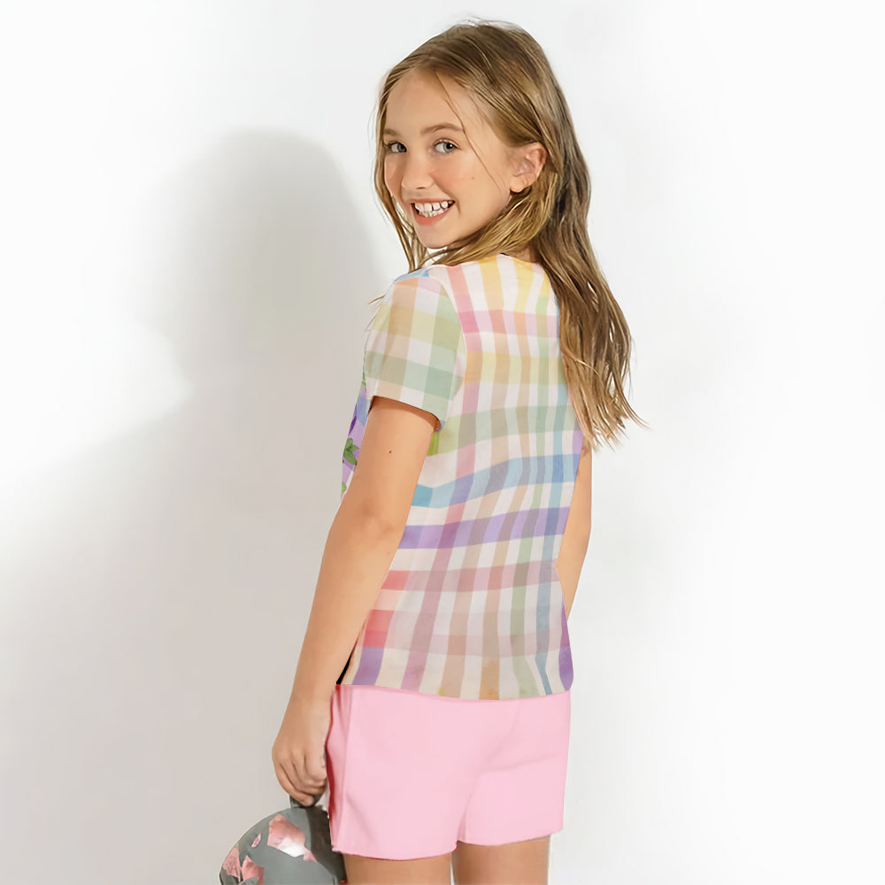 Frohe Ostern – Personalisiertes Kinder-T-Shirt & Shorts