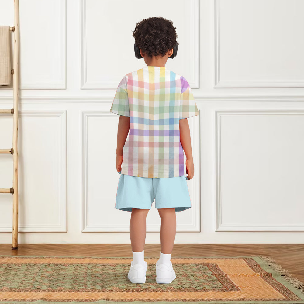 Frohe Ostern – Personalisiertes Kinder-T-Shirt & Shorts