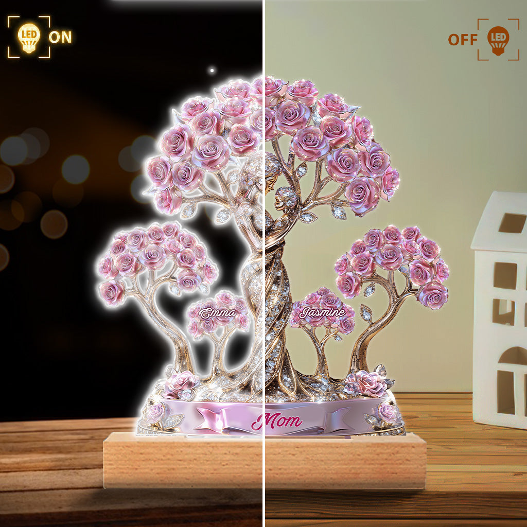 Die Liebe zwischen Mutter und ihren Kindern – Personalisierte Acrylplakette in individueller Form für die Mutter