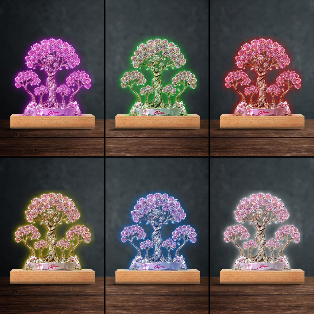 Die Liebe zwischen Mutter und ihren Kindern – Personalisierte Acrylplakette in individueller Form für die Mutter