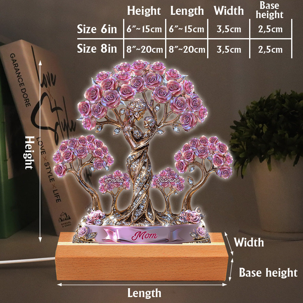 Die Liebe zwischen Mutter und ihren Kindern – Personalisierte Acrylplakette in individueller Form für die Mutter