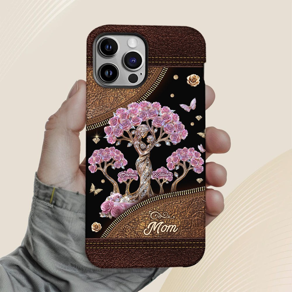 Die Liebe zwischen Mutter und ihren Kindern – Personalisierte Handyhülle mit Muttermotiv