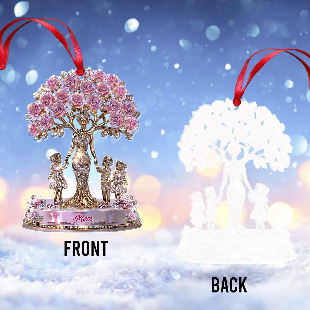 Die Liebe zwischen Mutter und Kindern – Personalisierter transparenter Mutter-Anhänger