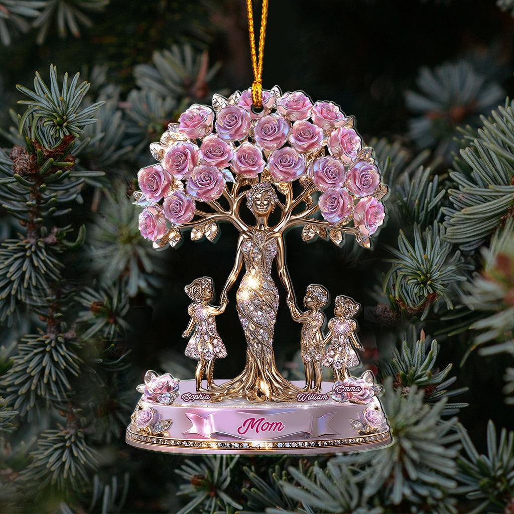 Die Liebe zwischen Mutter und Kindern – Personalisierter transparenter Mutter-Anhänger