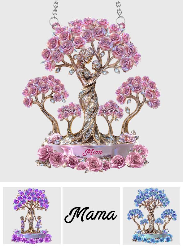 Die Liebe zwischen Mutter und ihren Kindern – Personalisierter Fensterhänger mit Sonnenfänger für die Mutter 