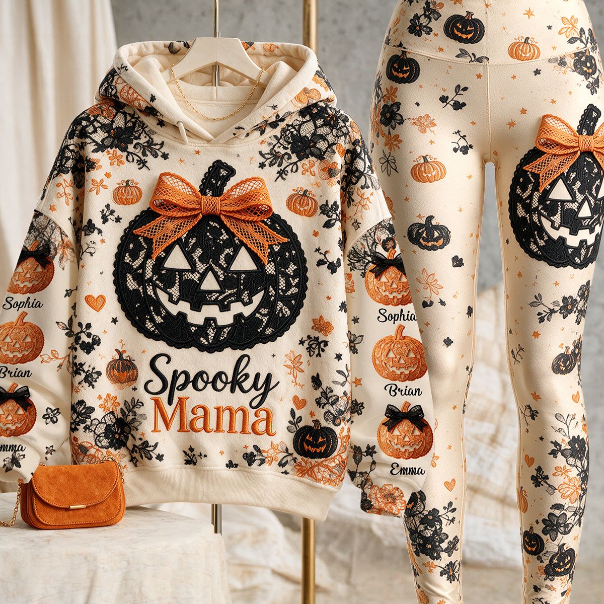Spooky Mama - Personalized Mother Hoodie and Leggings