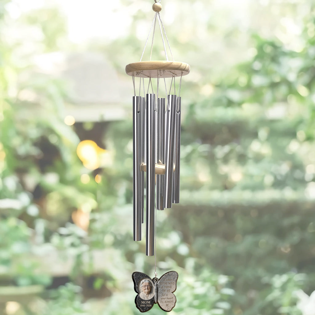 Hear The Wind And Think Of Me - Personalized Memorial Wind Chime