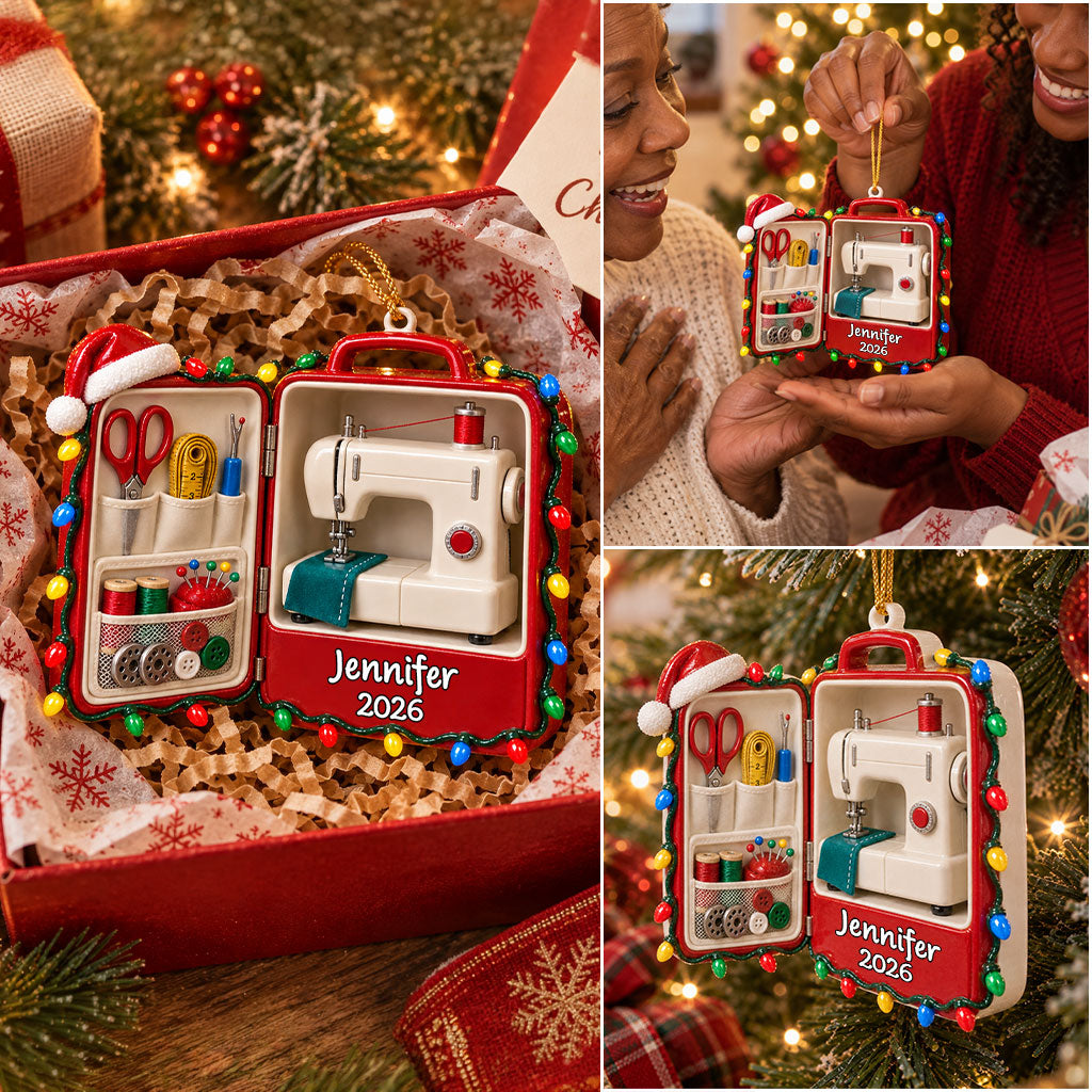 Love Sewing - Personalized Sewing Premium 3D Ornament
