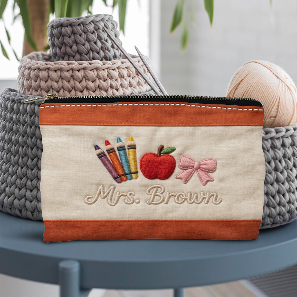 Teacher Gifts - Personalized Teacher Pouch